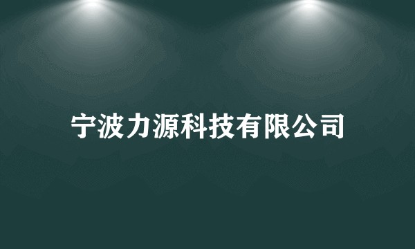 宁波力源科技有限公司