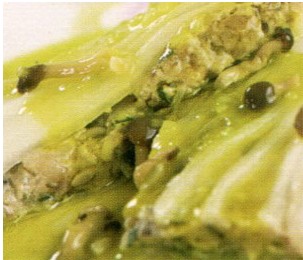白菜夹肉蘑