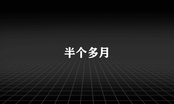 半个多月
