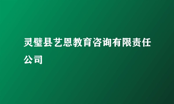 灵璧县艺恩教育咨询有限责任公司