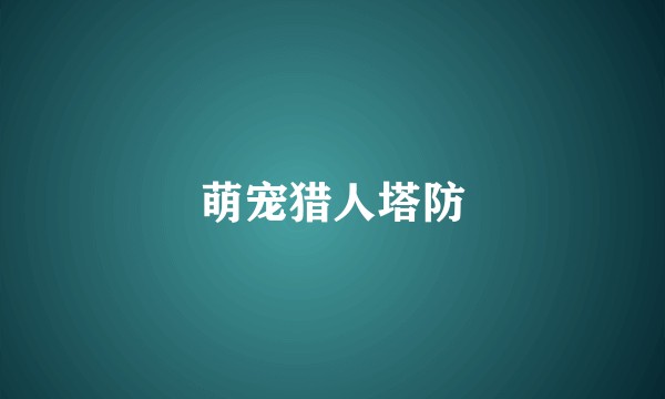 萌宠猎人塔防