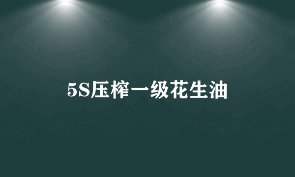 5S压榨一级花生油