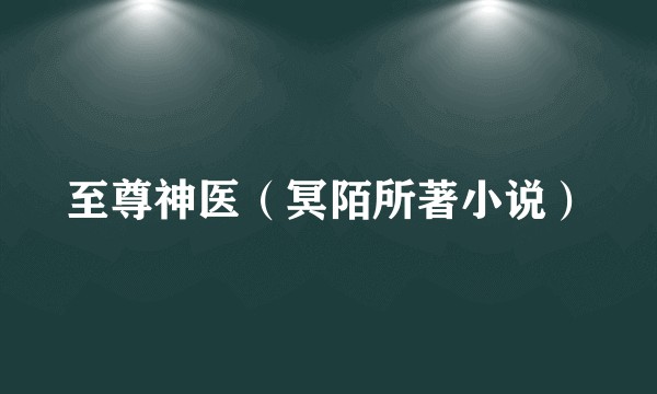 至尊神医（冥陌所著小说）