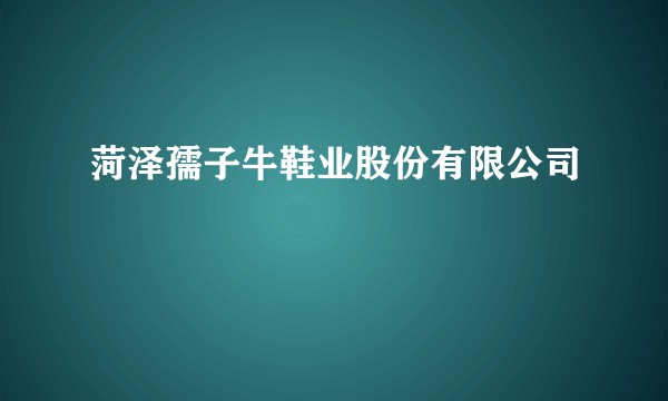 菏泽孺子牛鞋业股份有限公司