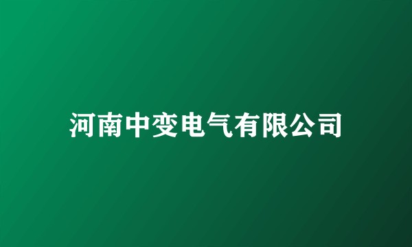 河南中变电气有限公司