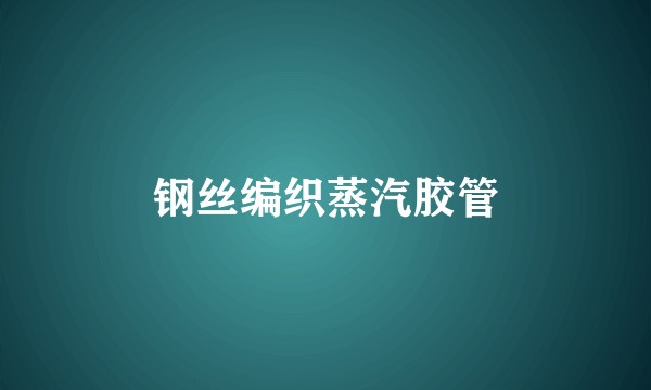 钢丝编织蒸汽胶管