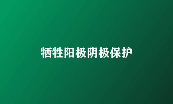 牺牲阳极阴极保护