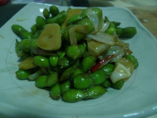 炒毛豆