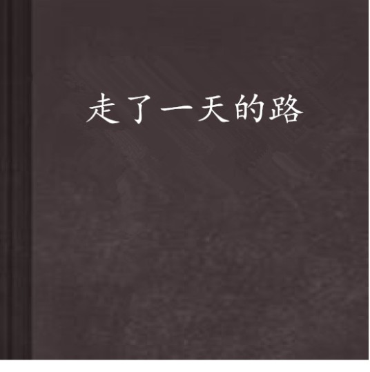 走了一天的路