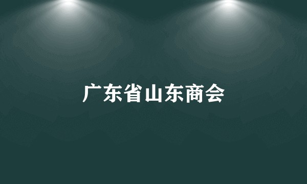 广东省山东商会