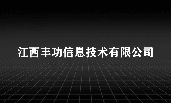 江西丰功信息技术有限公司