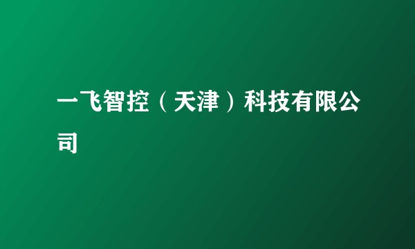 一飞智控（天津）科技有限公司