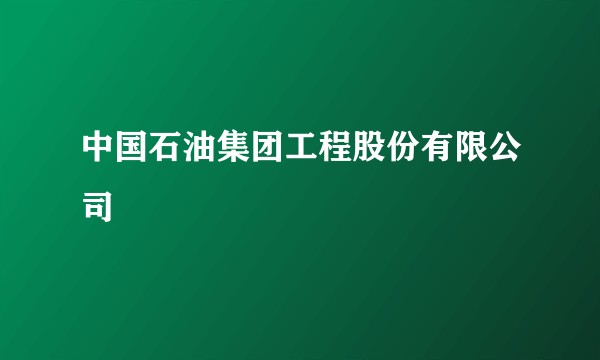 中国石油集团工程股份有限公司