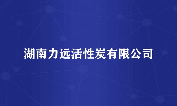 湖南力远活性炭有限公司