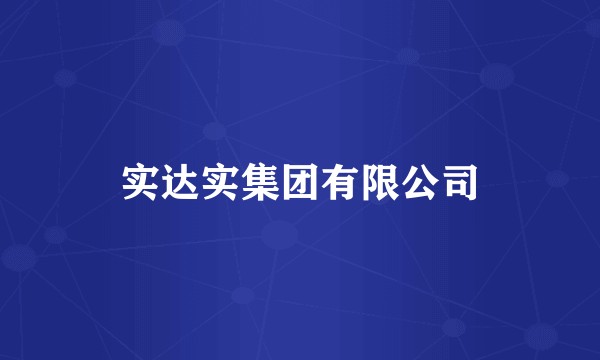 实达实集团有限公司