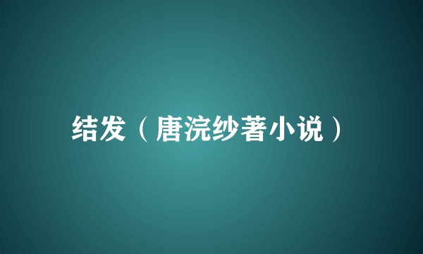 结发（唐浣纱著小说）