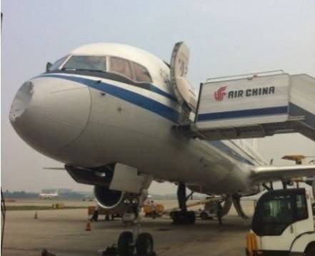 国航成都飞广州航班高空遭鸟击事件