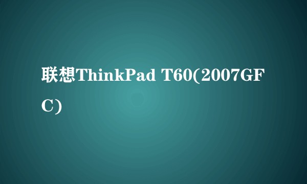 联想ThinkPad T60(2007GFC)