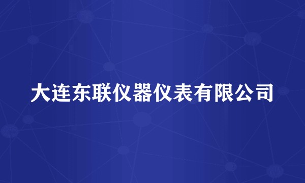 大连东联仪器仪表有限公司
