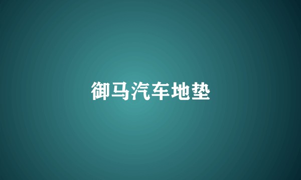 御马汽车地垫