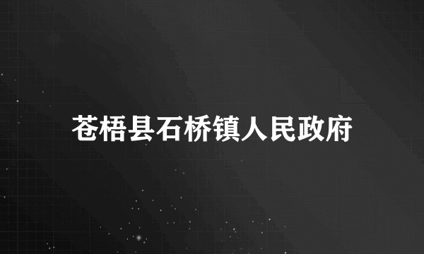 苍梧县石桥镇人民政府