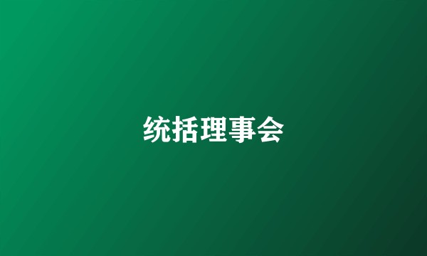 统括理事会