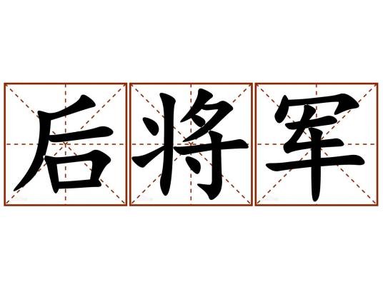 后将军