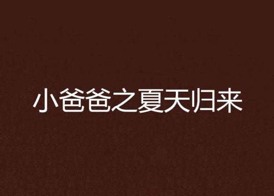 小爸爸之夏天归来