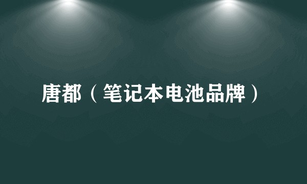 唐都（笔记本电池品牌）