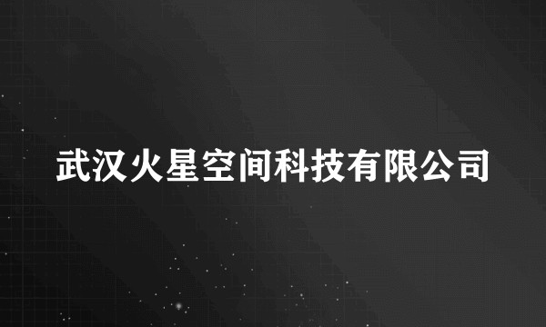 武汉火星空间科技有限公司