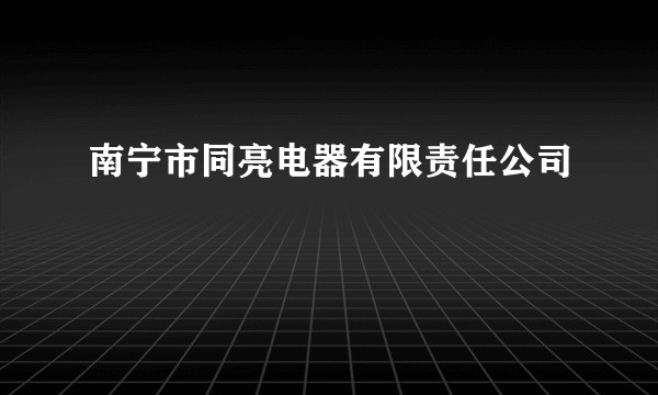 南宁市同亮电器有限责任公司