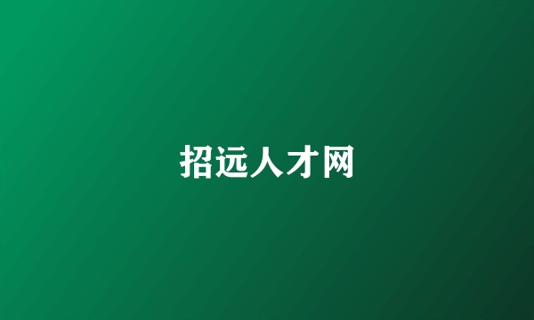 招远人才网
