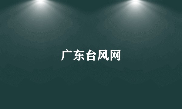 广东台风网