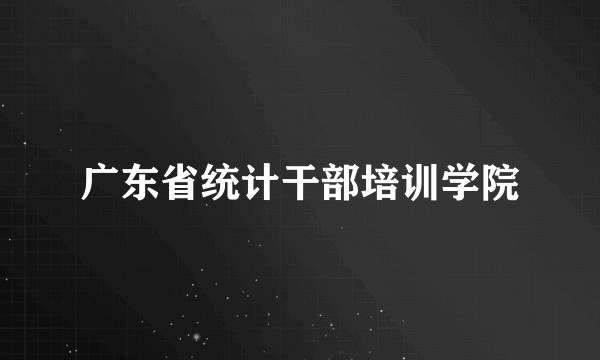 广东省统计干部培训学院