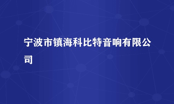 宁波市镇海科比特音响有限公司