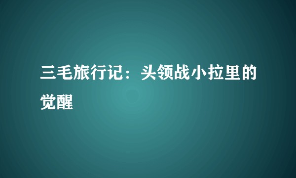 三毛旅行记：头领战小拉里的觉醒