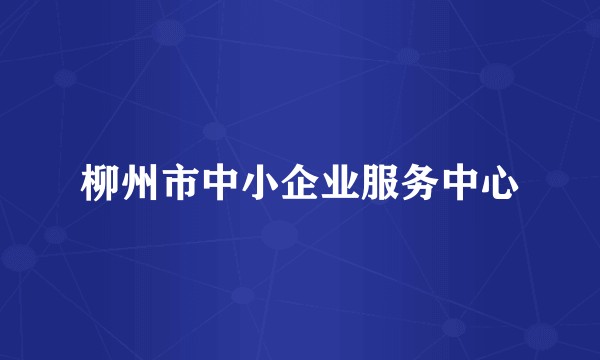 柳州市中小企业服务中心