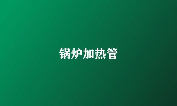 锅炉加热管