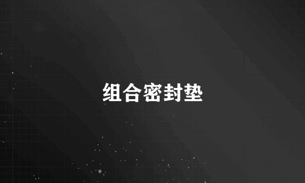 组合密封垫