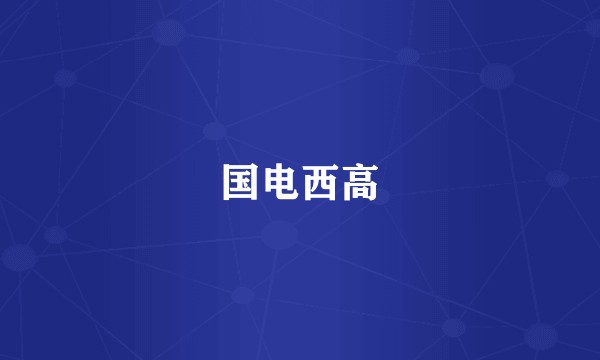 国电西高