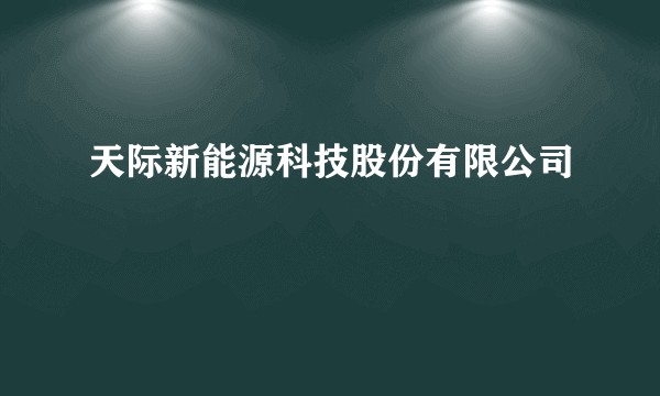 天际新能源科技股份有限公司