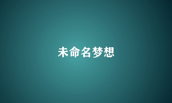 未命名梦想
