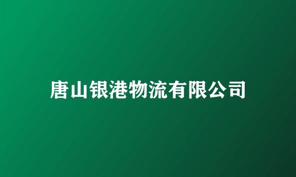 唐山银港物流有限公司