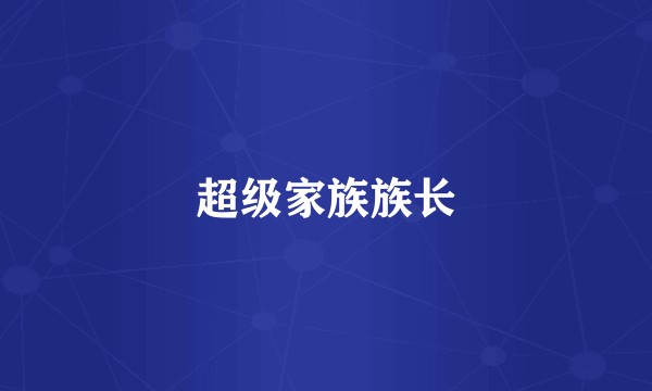 超级家族族长