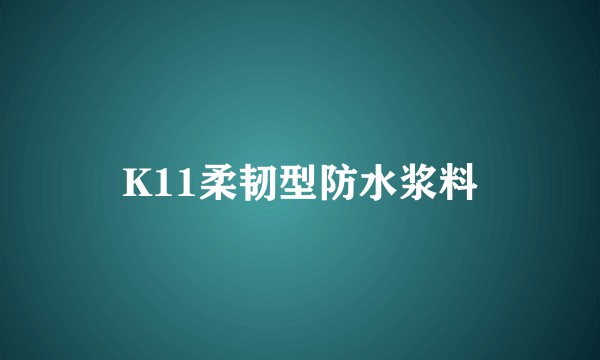 K11柔韧型防水浆料