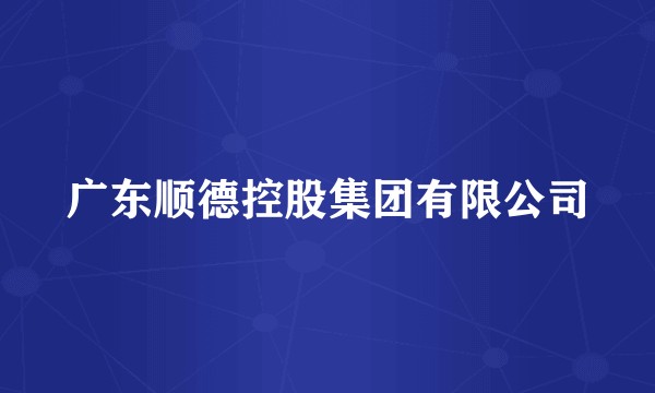 广东顺德控股集团有限公司
