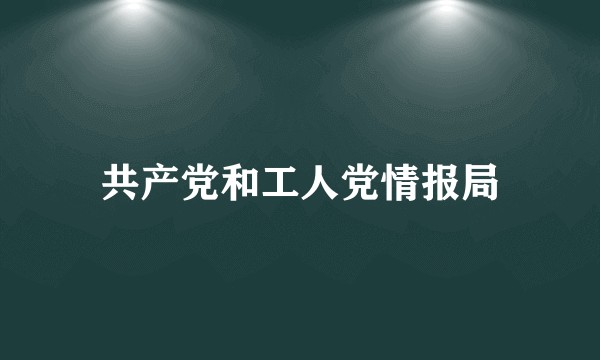 共产党和工人党情报局