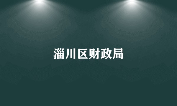 淄川区财政局