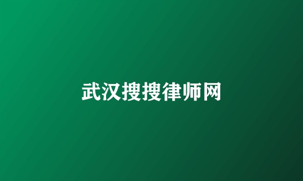 武汉搜搜律师网