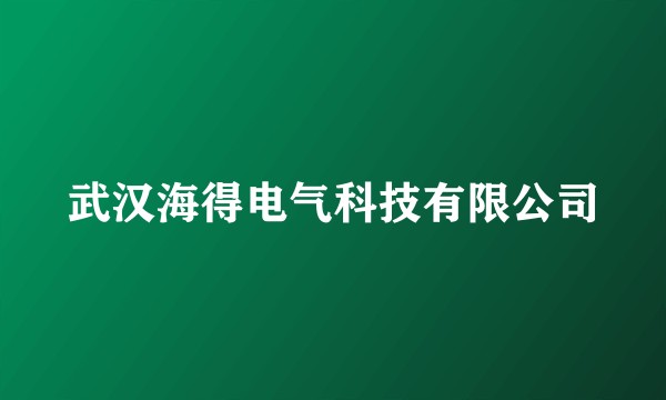 武汉海得电气科技有限公司
